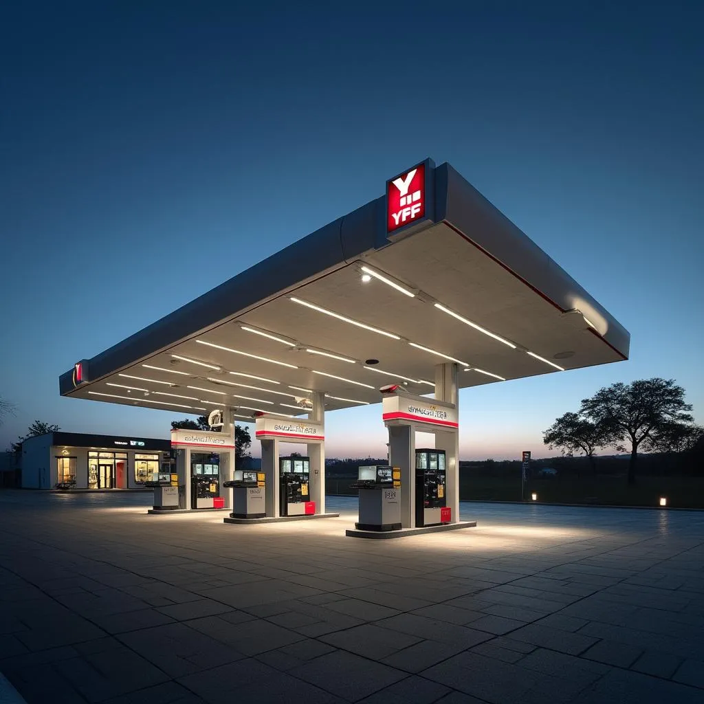 Estación YPF moderna