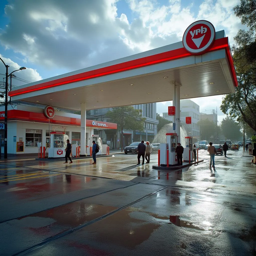 Estación YPF urbana